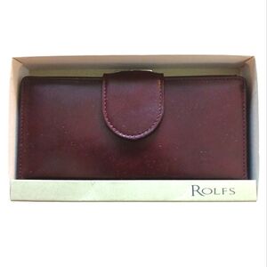 Rolfs Mahogany Leather Wallet